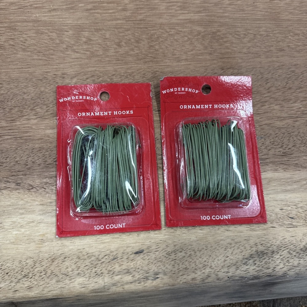 Christmas Tree Ornament Hooks #2 Packs‎ Of 100 Count